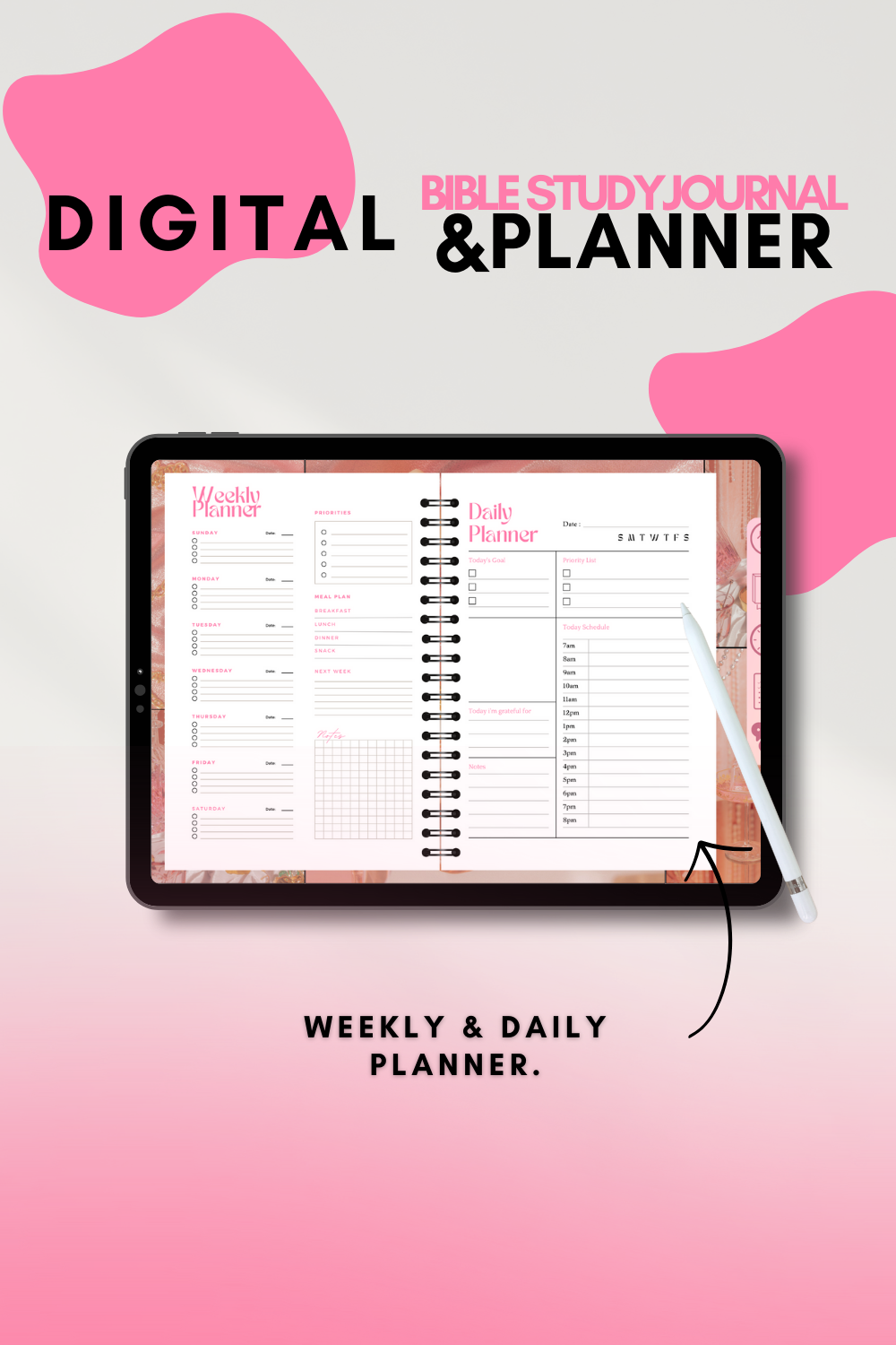 Digital Bible Study Journal & Planner