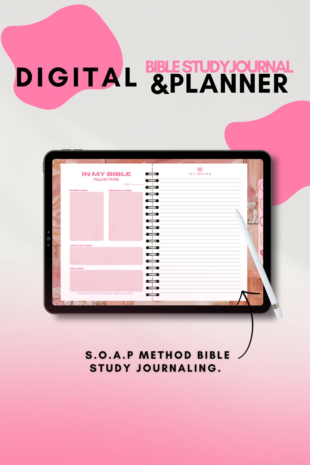 Digital Bible Study Journal & Planner